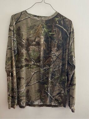 Rocky Men's Camo Long Sleeve Shirt - Green Brown